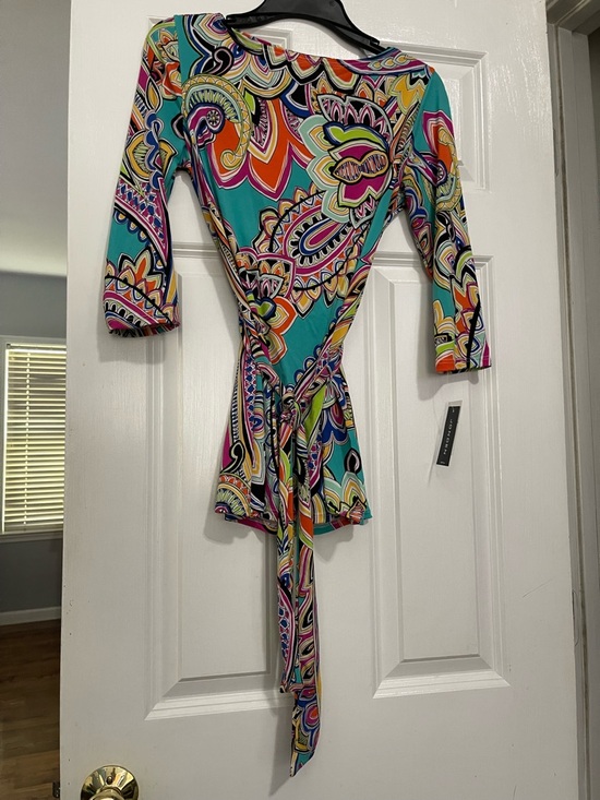 Jonden Tops - Women’s Multicolor Paisley Tie-Waist Top